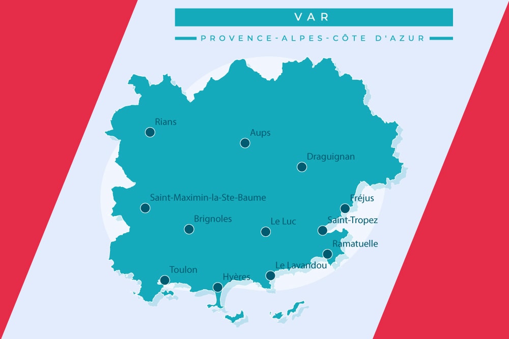 zone intervention serrurier à draguignan avec carte des secteurs desservis