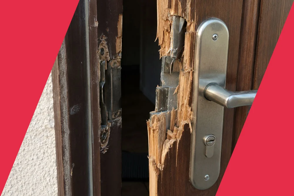Dépannage après effraction à Draguignan : porte forcée et serrure endommagée
